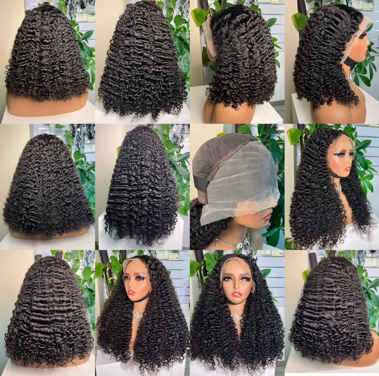 12A Burmese Curly HD Lace Front Wig – Natural Black | 210% Density
