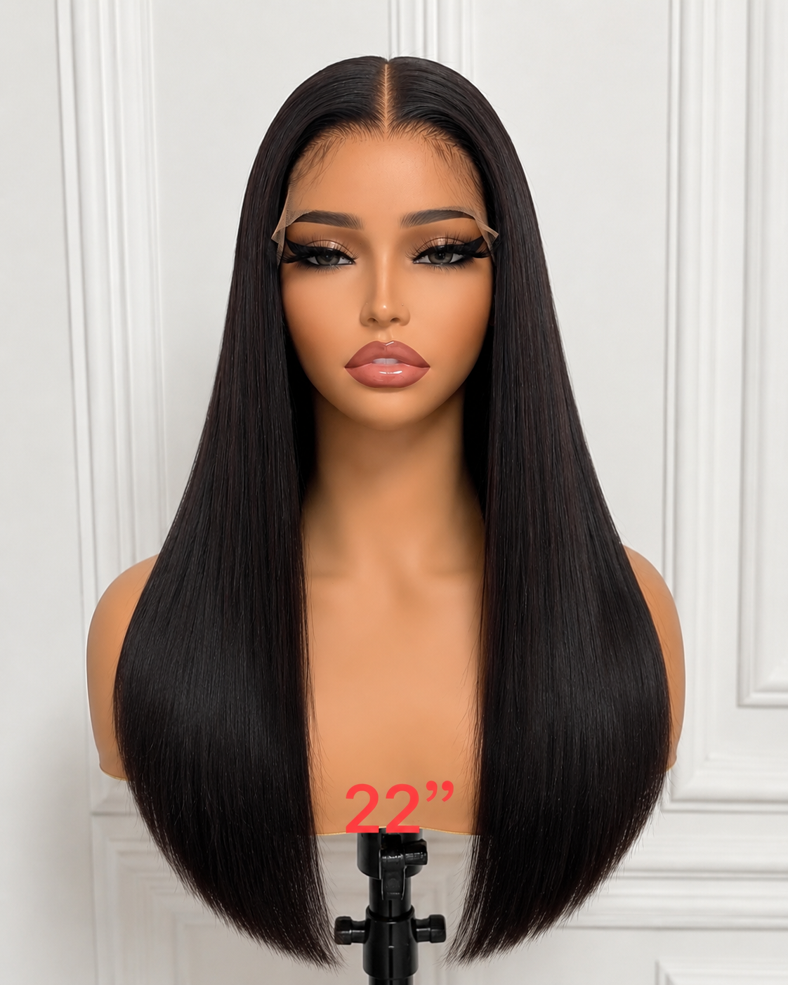 12A Bone Straight 13x4 Lace Front Wig – 210% Density