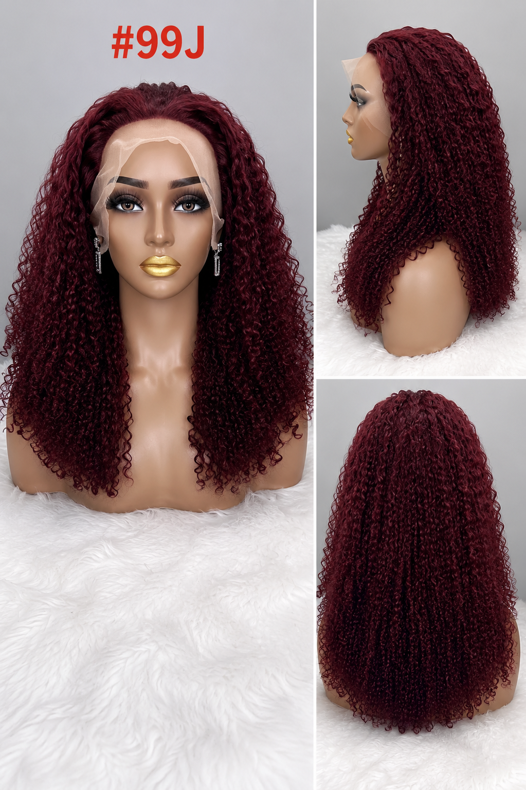 12A Deep Curly HD Lace Front Wig | 13×4 | 210% Density