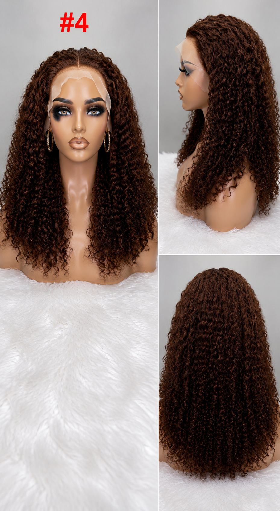 12A Deep Curly HD Lace Front Wig | 13×4 | 210% Density
