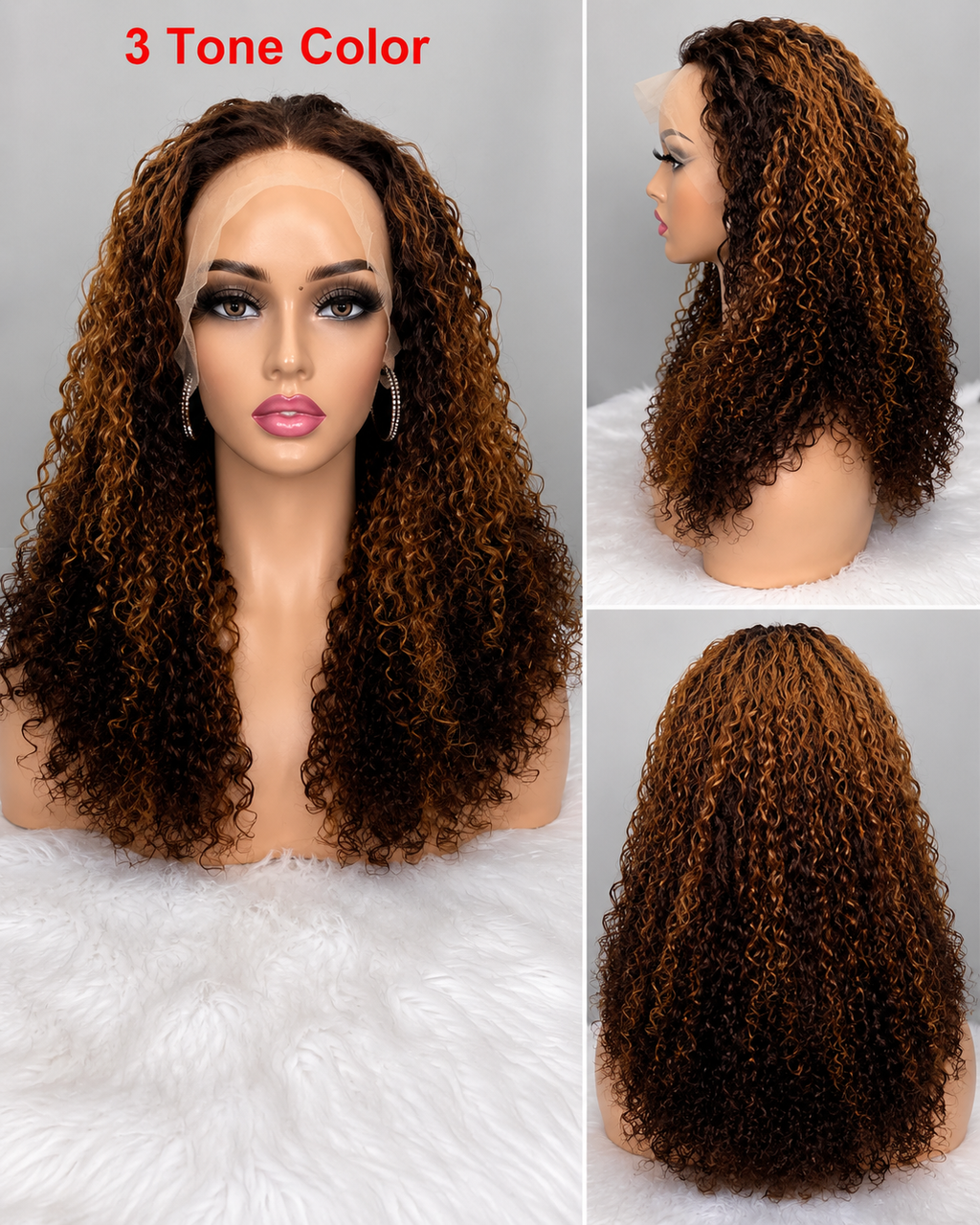 12A Deep Curly HD Lace Front Wig | 13×4 | 210% Density