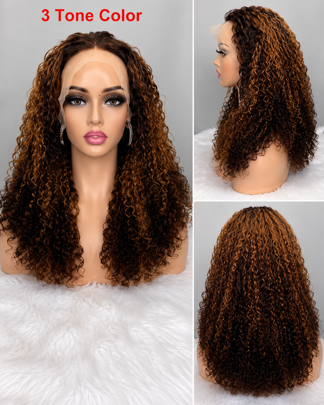 12A Deep Curly HD Lace Front Wig | 13×4 | 210% Density
