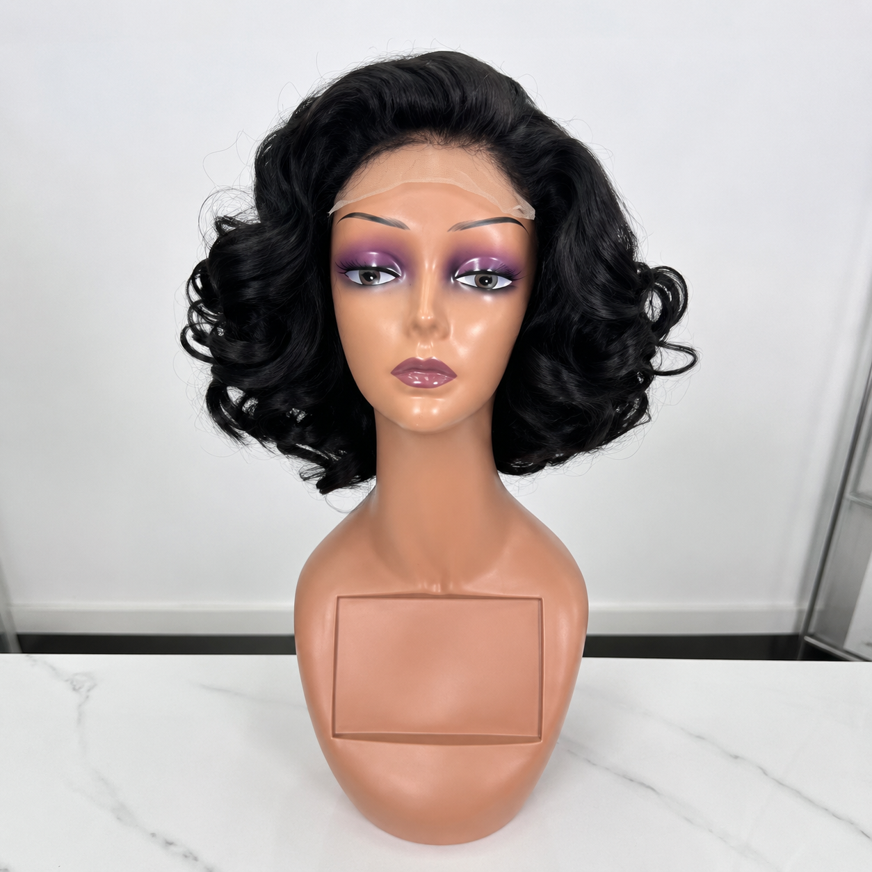12A 5x5 HD Lace Loose Curl Bob Wig – 210% Density | 12 Inch Human Hair
