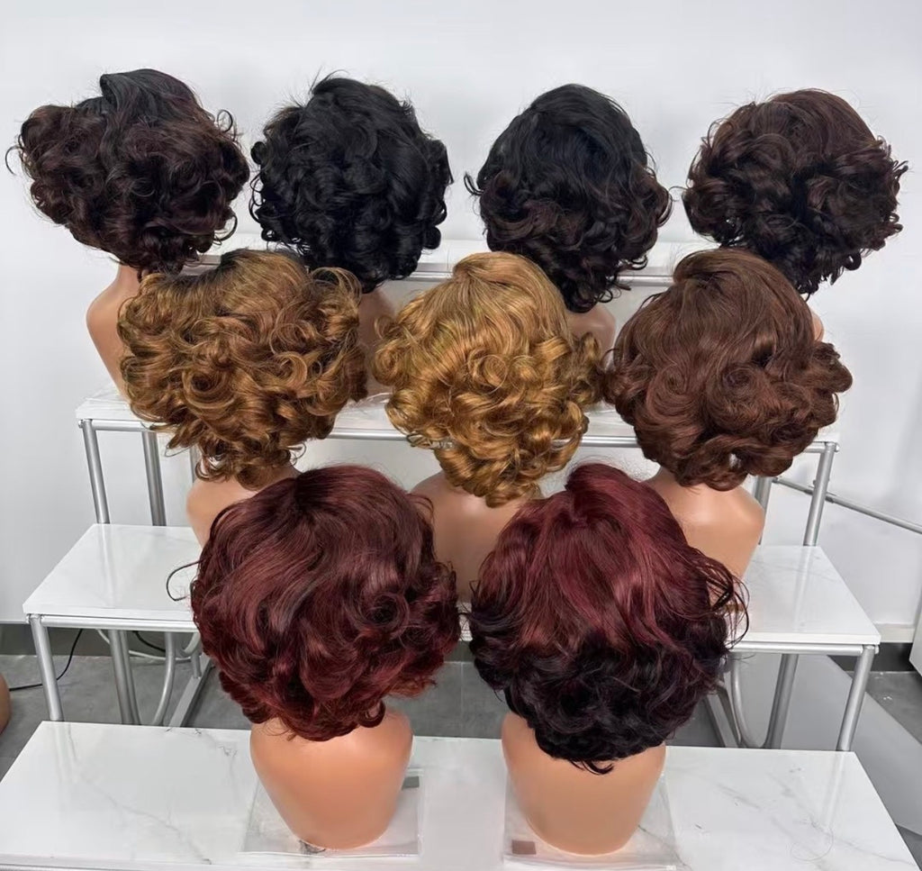 12A 5x5 HD Lace Loose Curl Bob Wig – 210% Density | 12 Inch Human Hair