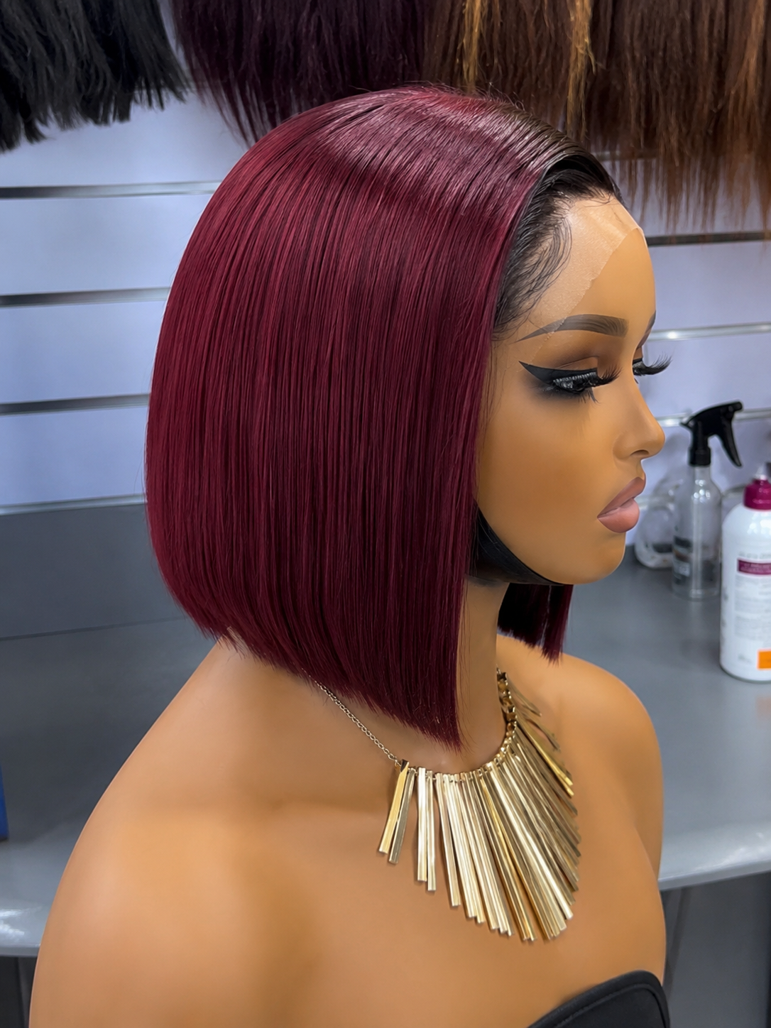 HD Lace Straight Bob Wig – 100% Human Hair ,10 Inches
