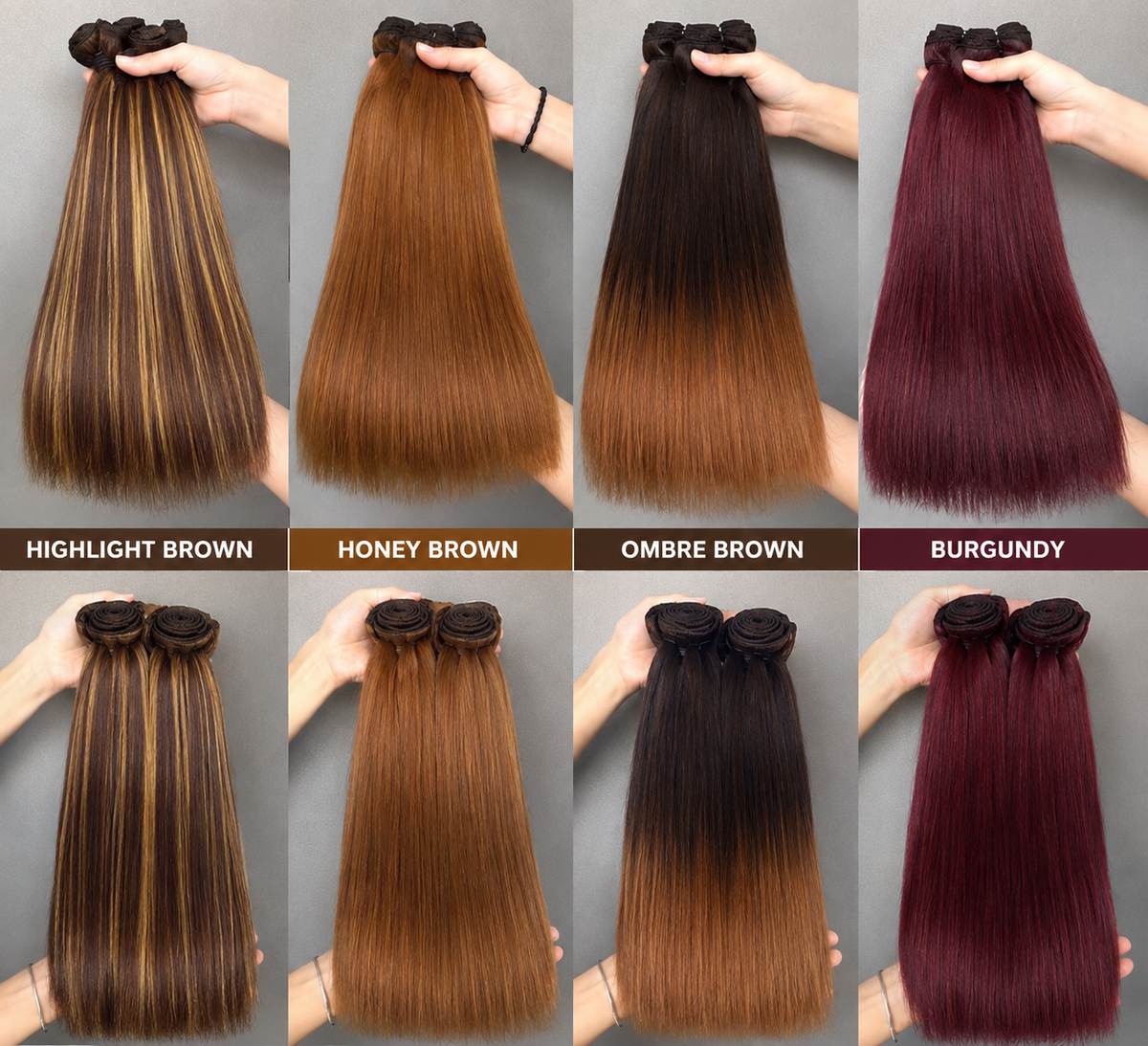 12A Double Drawn Human Hair Bundles