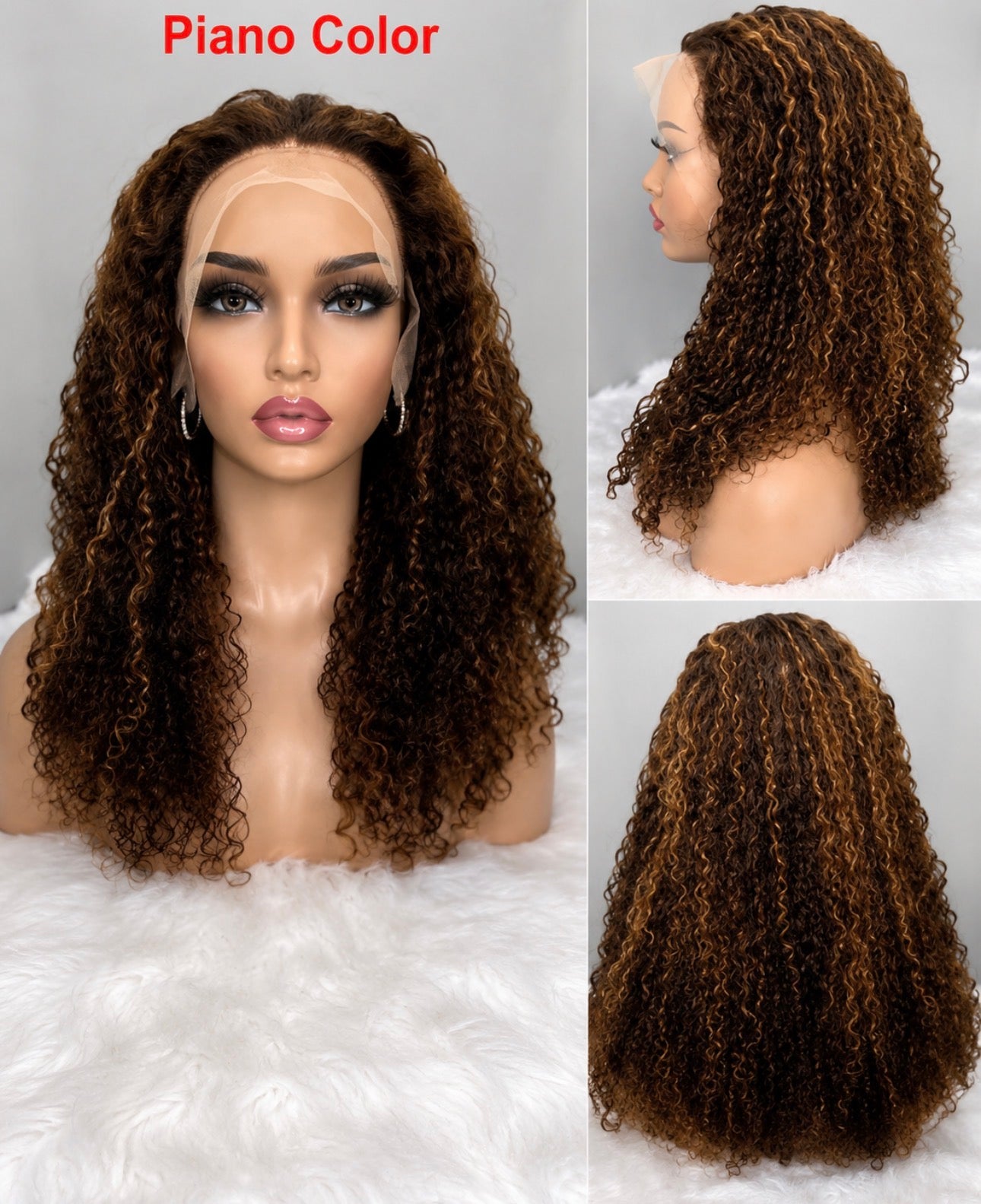 12A Deep Curly HD Lace Front Wig | 13×4 | 210% Density
